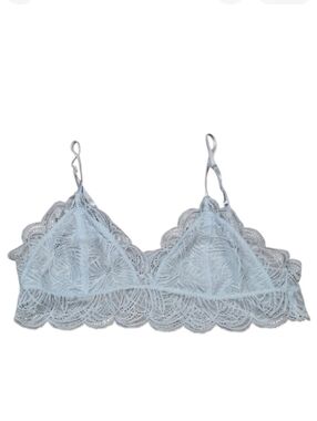Aritzia Talula Delicate Lace Bralette in Light Blue - Size S